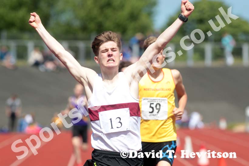 800 metres at the Annual Inter-Counties Schools, Cleveland v Cumbria v Durham v Northumberland at Claireville Stadium, Middlesbrough